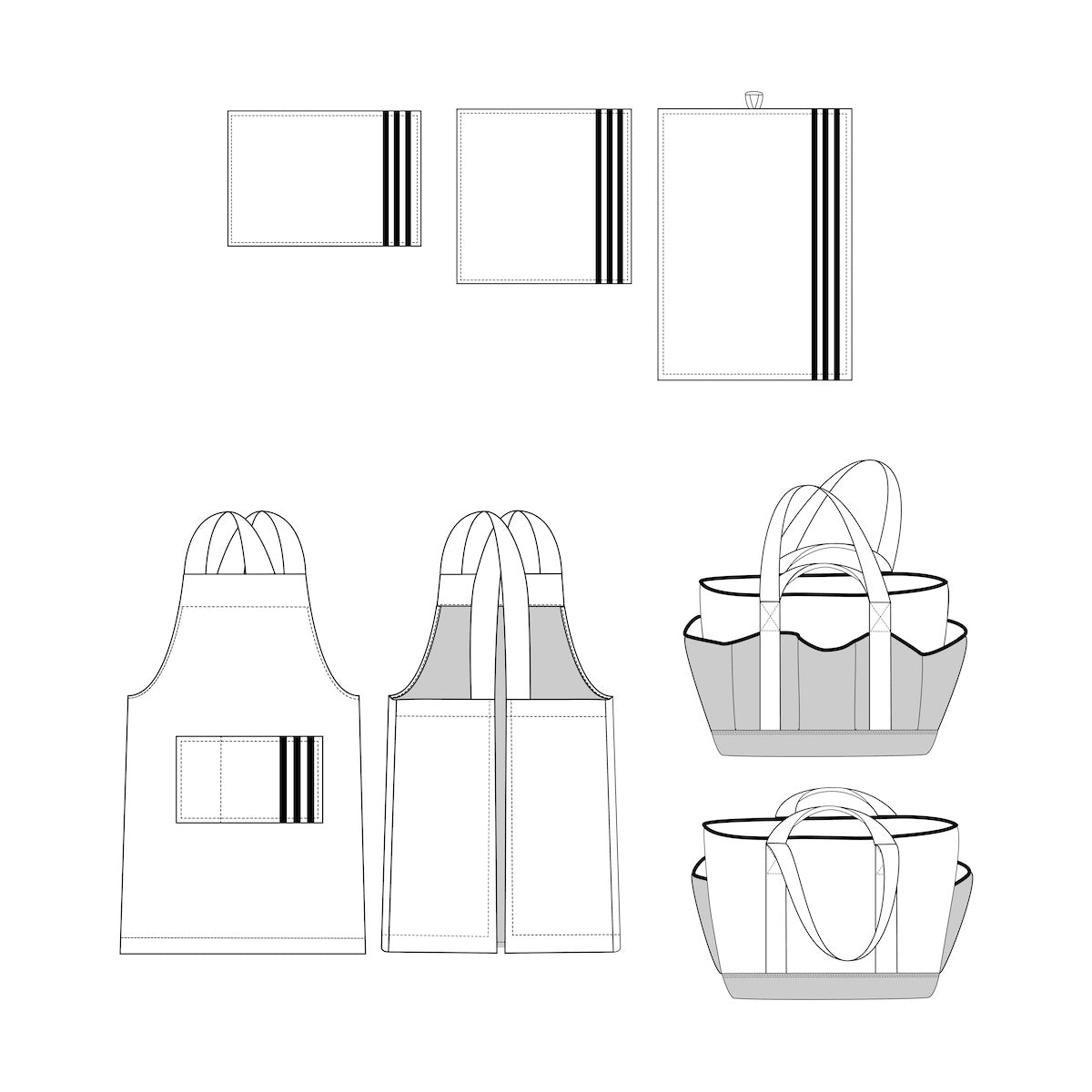 Patron de Couture - Ikatee / Accessoires de cuisine OSAKA