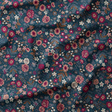 Velours Côtelé 1000 Raies / Barjay Bleu - Rose