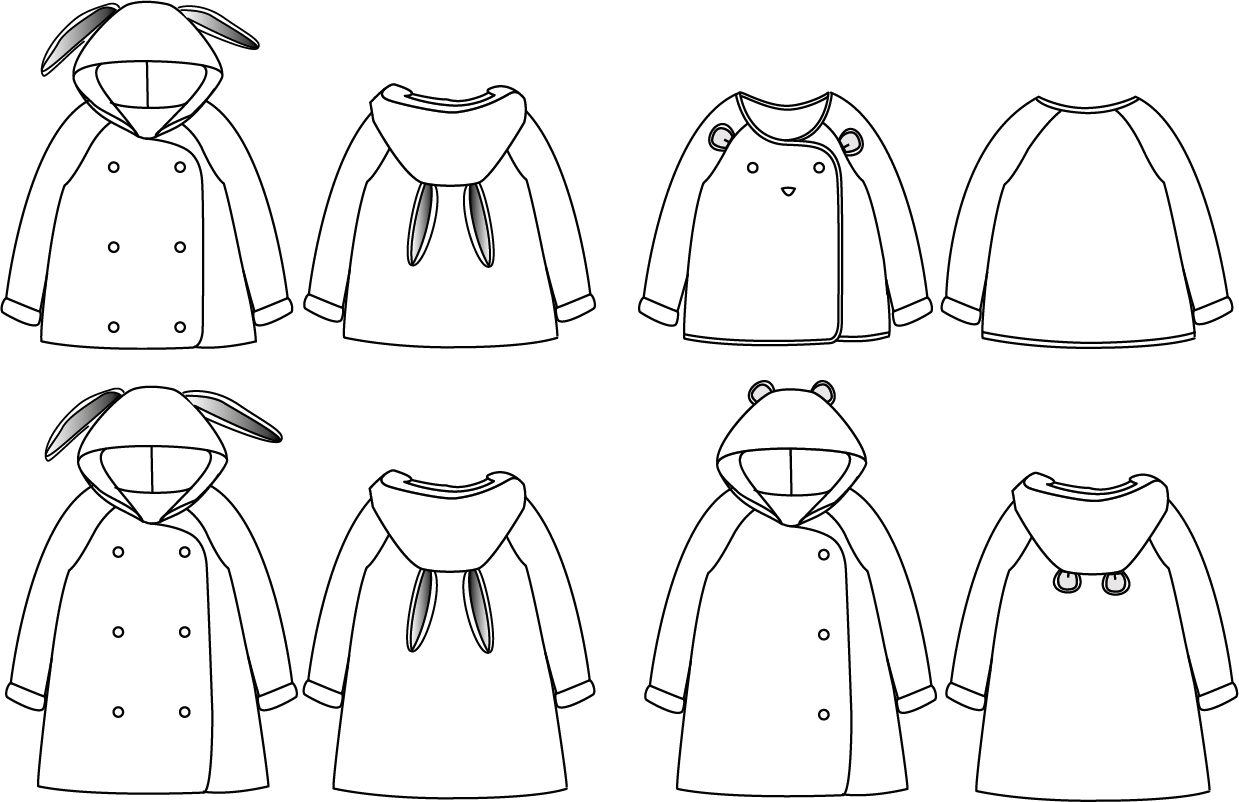 Patron de Couture - Ikatee / Gilet, Veste & Peignoir Enfant GRAND'OURSE KIDS