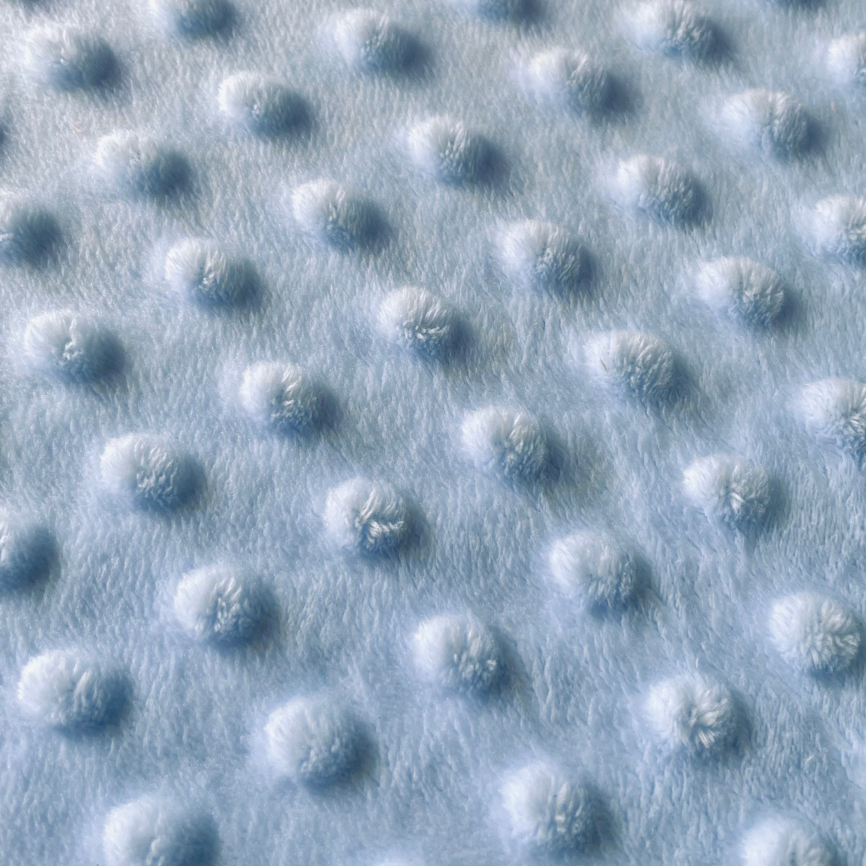 Coupon 1.5 m - Minky Bubble / Bleu Ciel
