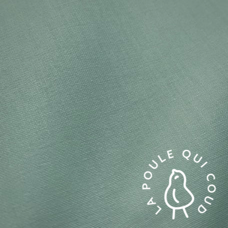 Coupon 1.1 m - Coton Uni / Jade