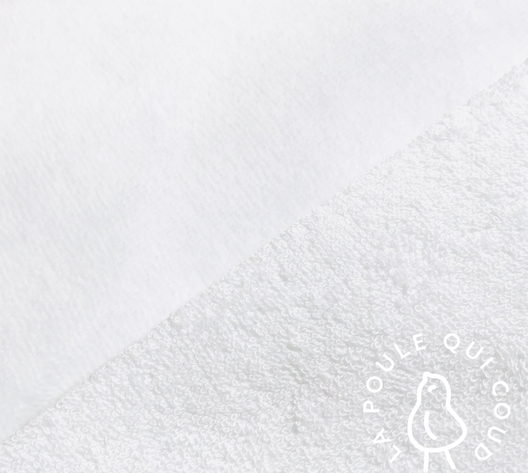 Coupon 1.4 m - Micro Eponge Bambou / Blanc