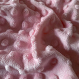 Coupon 90 cm - Minky Bubble / Rose Poudré