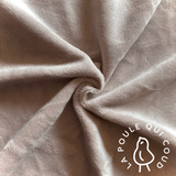 Coupon 1 Mètre - Minky Uni / Taupe Clair