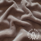 Coupon 1 Mètre - Minky Uni / Taupe Clair