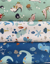 Coupon 1.7 m - Coton Imprimé / Dinosaures Neogrrrr