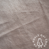 Coupon 1 Mètre - Minky Uni / Taupe Clair