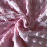 Coupon 90 cm - Minky Bubble / Rose Poudré