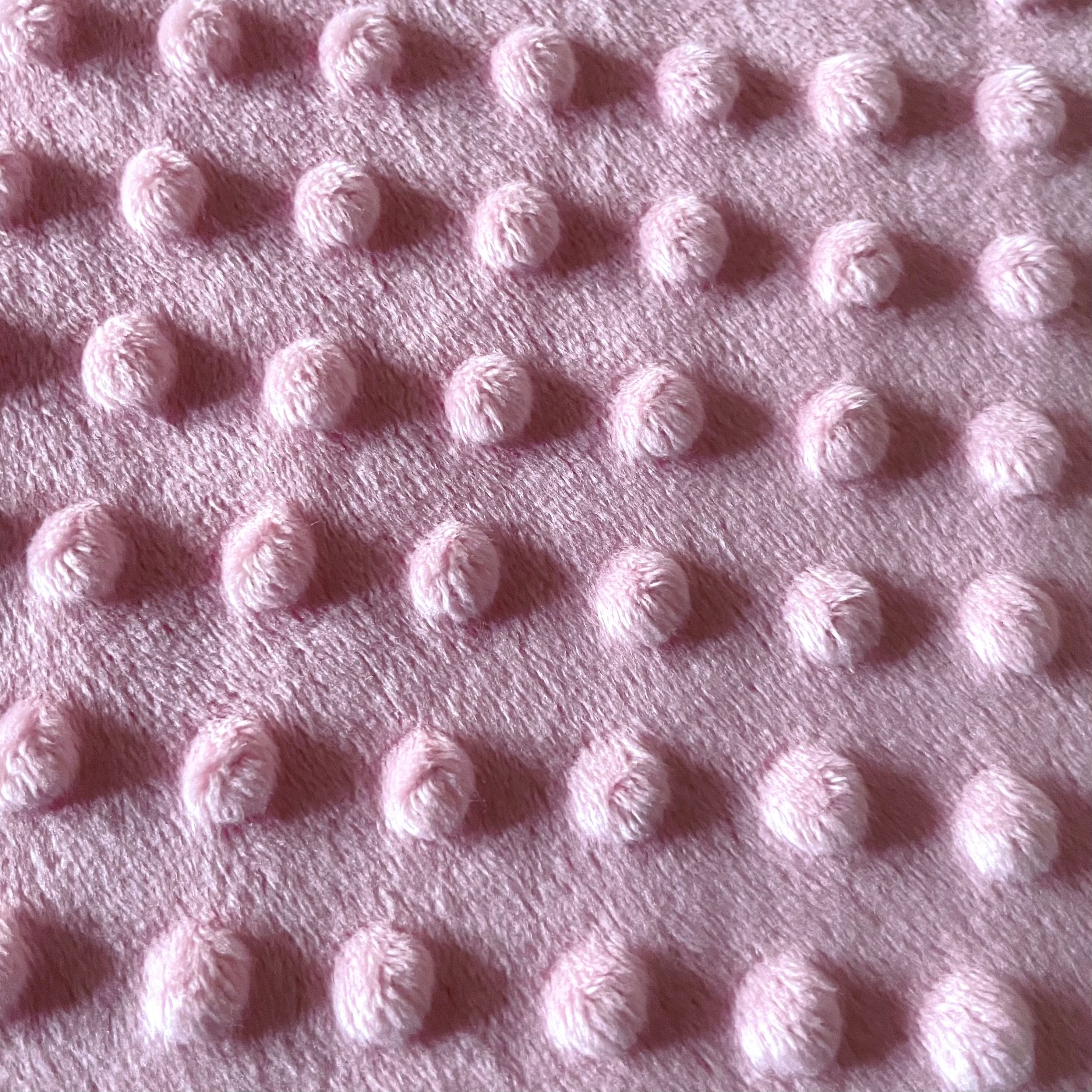 Coupon 90 cm - Minky Bubble / Rose Poudré