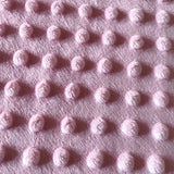 Coupon 90 cm - Minky Bubble / Rose Poudré
