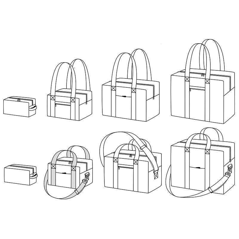 Patron de Couture - Ikatee / Sac et Trousse de toilette VOYAGE