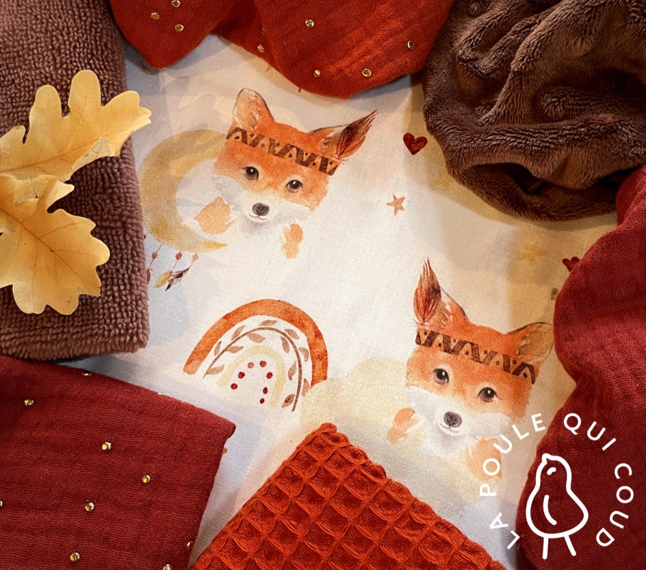 Coupon 1,1 Mètre - Coton à Impression Numérique / Rook