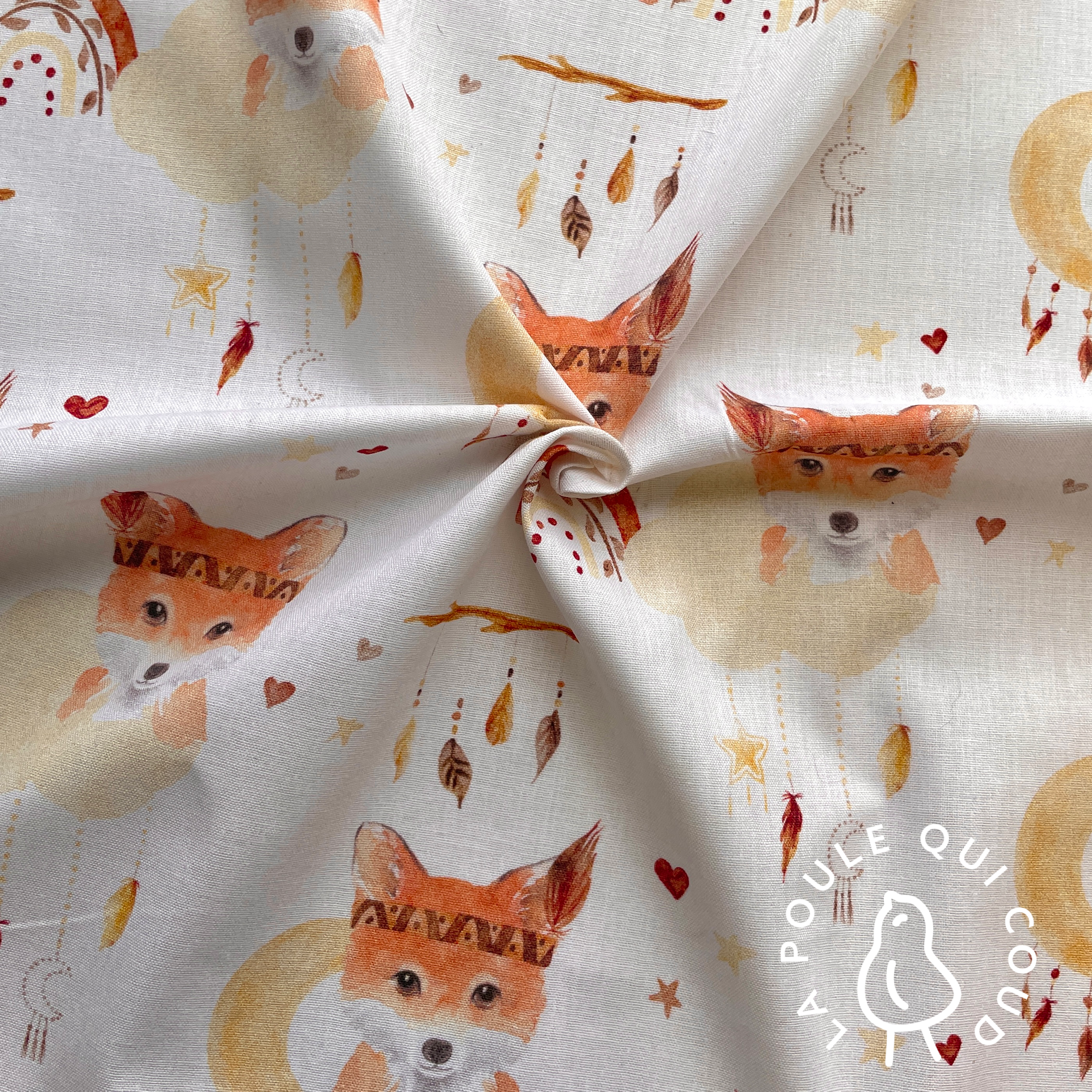 Coupon 1,1 Mètre - Coton à Impression Numérique / Rook