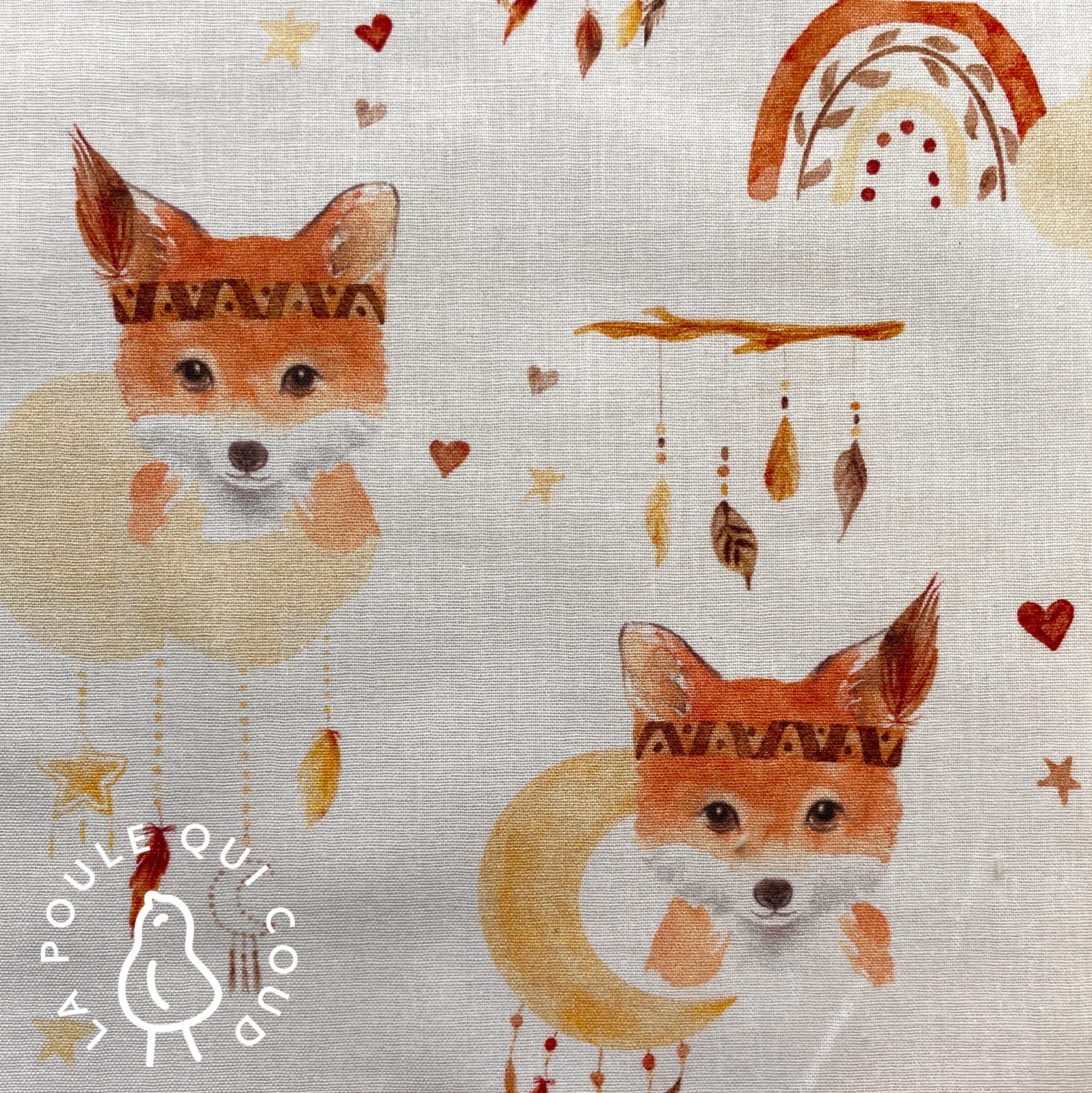 Coupon 1,1 Mètre - Coton à Impression Numérique / Rook