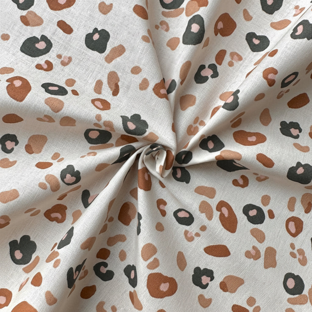 Algodón estampado / Felyna Crudo