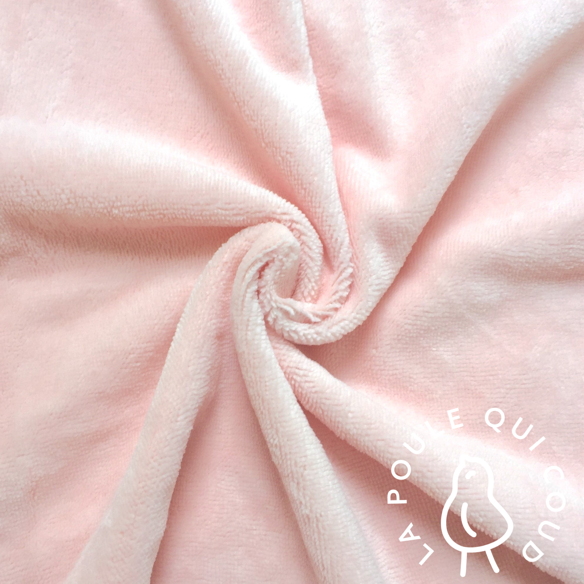 Coupon 50 cm - Micro Eponge Bambou / Rose Blush