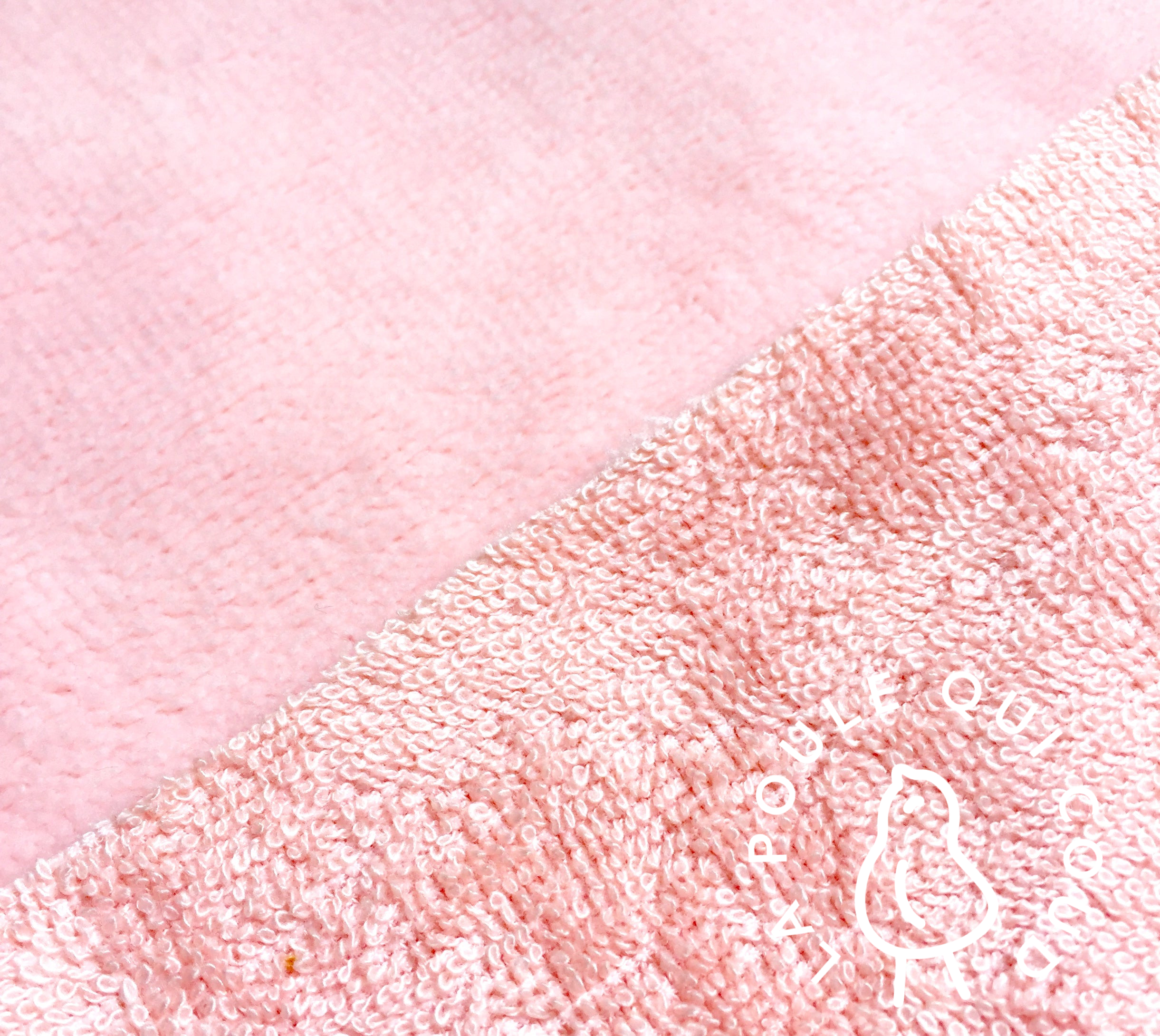 Coupon 50 cm - Micro Eponge Bambou / Rose Blush