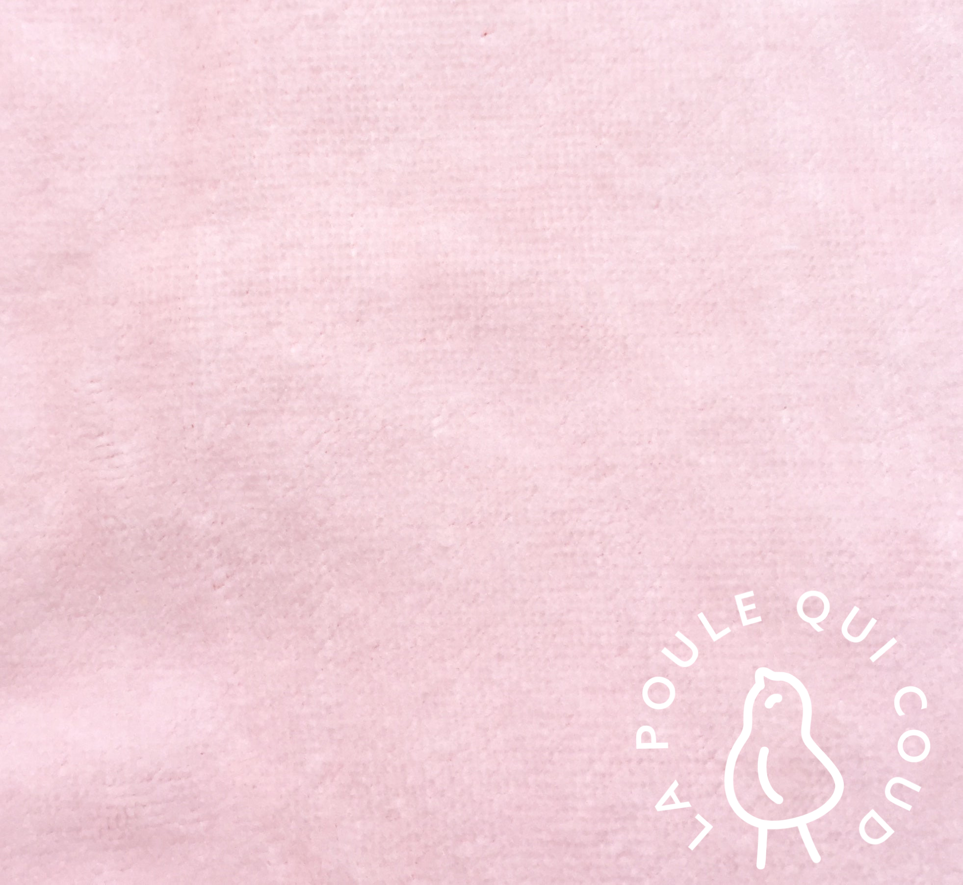 Coupon 50 cm - Micro Eponge Bambou / Rose Blush