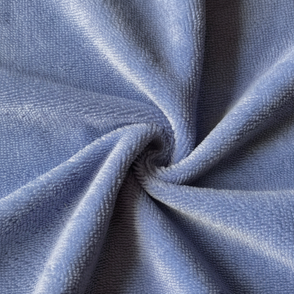 Coupon 1.3 m - Micro Eponge Bambou / Baltique