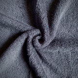Coupon 1.7 m - Eponge Bouclette 100% Coton  / Gris Foncé