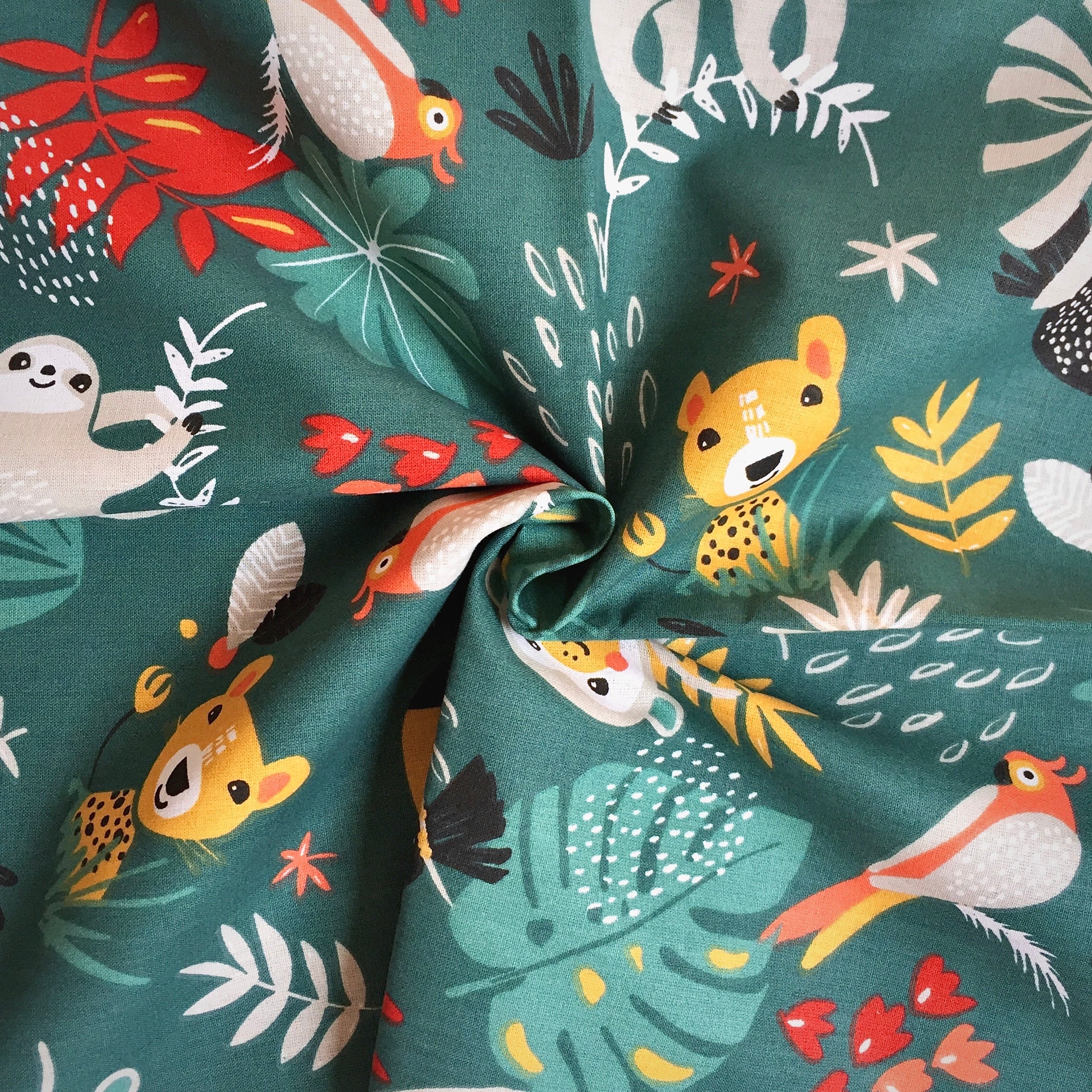 Coton Imprimé / Papaya